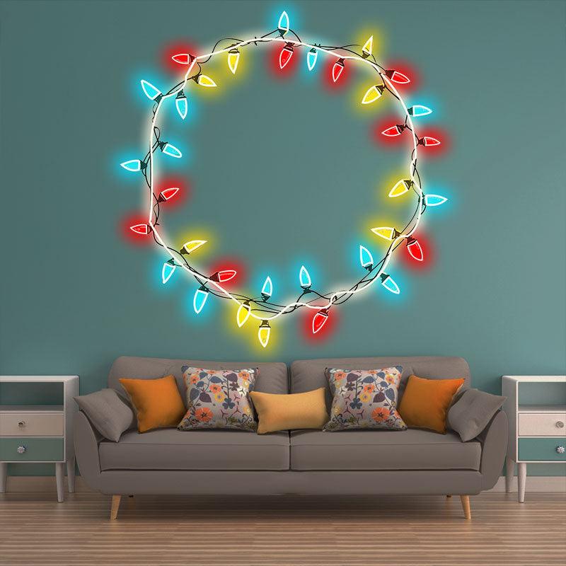 Gorgeous Colorful Round Strip  neon signs Lights - Light up your space and create a festive atmosphere!