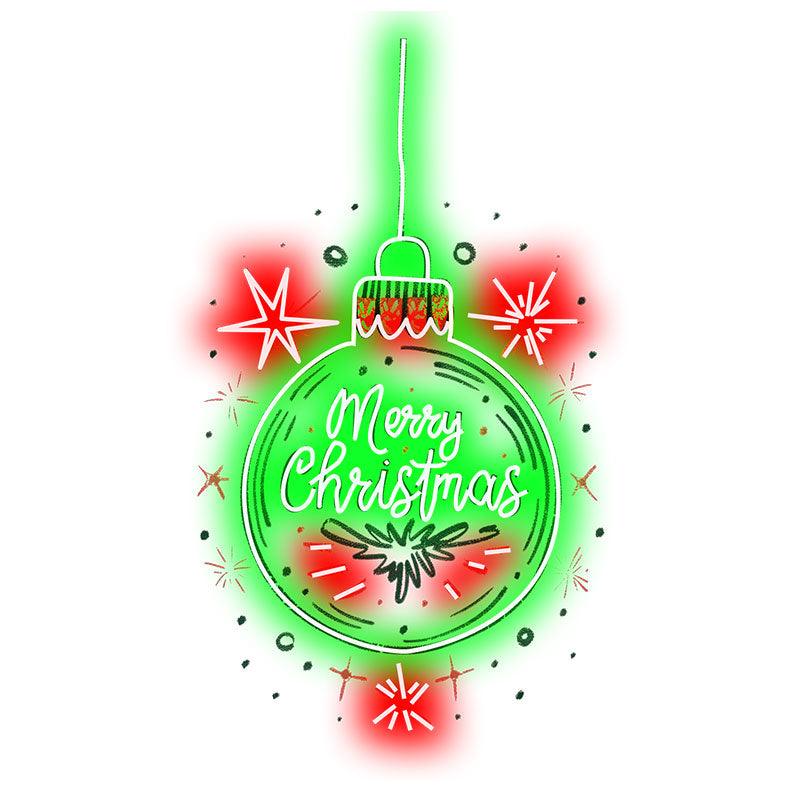 Big Green Light Bulb Decoration - Spreading Christmas Cheer and Lighting Up the Holiday Spirit  neon signs