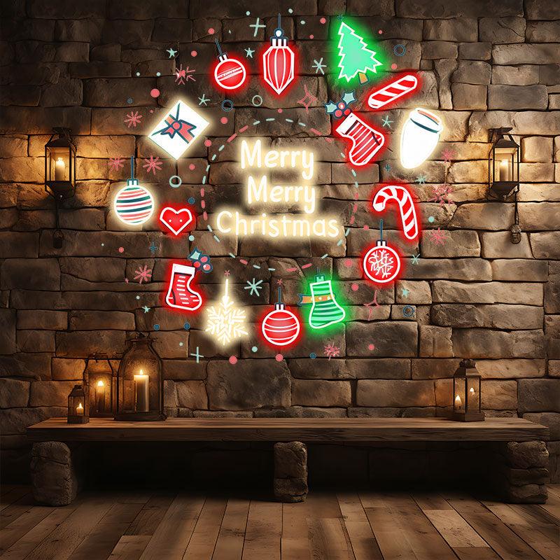 Candy & Decorations Christmas Decorations - Merry Holiday Spirit to Light Up Your Home neon signs