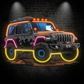Black Jeep Neon signs Lights | Creative LED Decorative Lights | Unique Car Ambient Lights | For Home, Party and Car Decoration