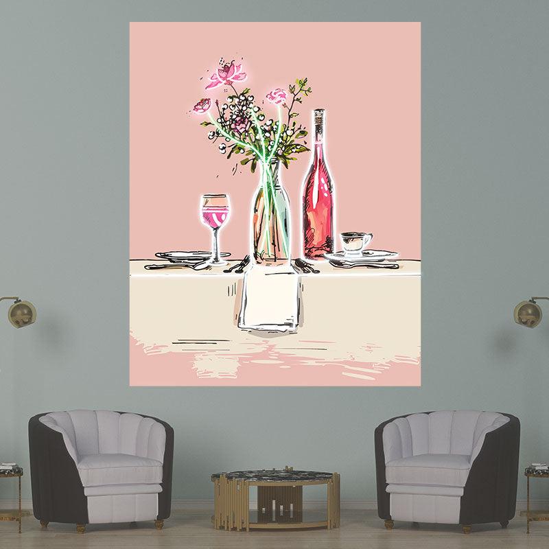 Romantic Wedding Table Neon Lights signs | Wine & Plate Decoration Lights | Great Wedding Ambiance | LED Art Lighting