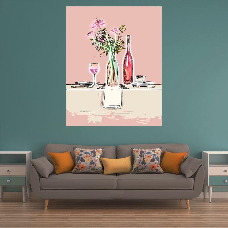 Romantic Wedding Table Neon Lights signs | Wine & Plate Decoration Lights | Great Wedding Ambiance | LED Art Lighting