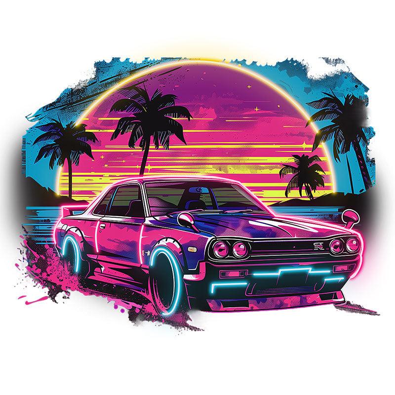 LED Neon signs Sunset | Coconut Tree Seaside Supercar Mercedes Benz Decorative Lights | Creative Home & Shop Decoration