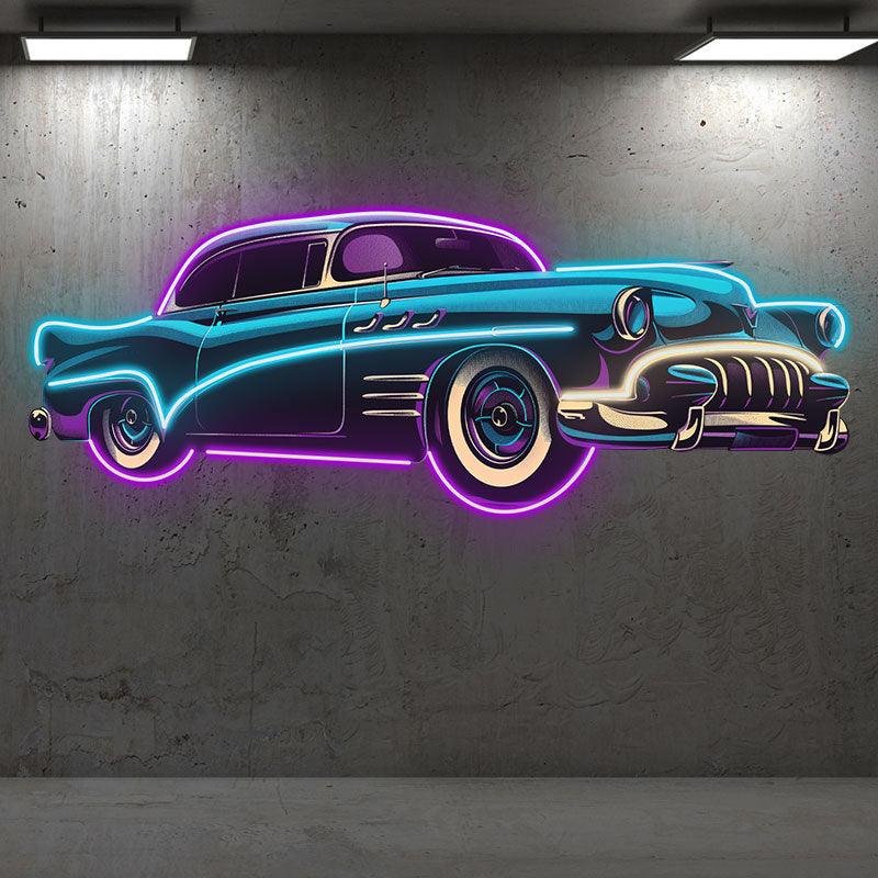 Blue-Purple Classic Supercar LED Neon signs | Creative Car Decoration Lights | Fashion Home & Shop Lighting