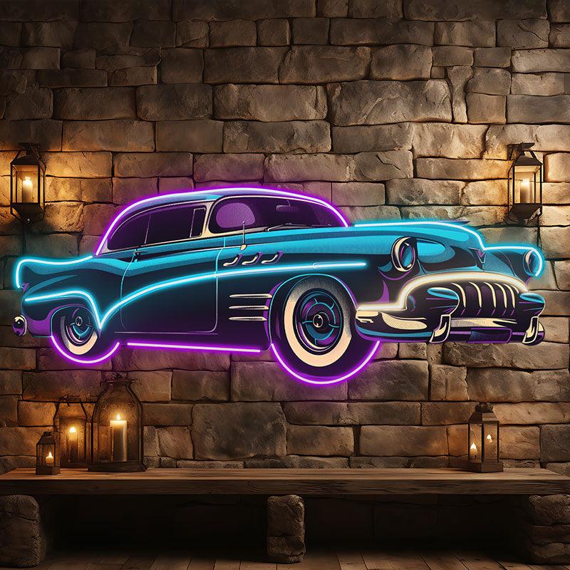 Blue-Purple Classic Supercar LED Neon signs | Creative Car Decoration Lights | Fashion Home & Shop Lighting