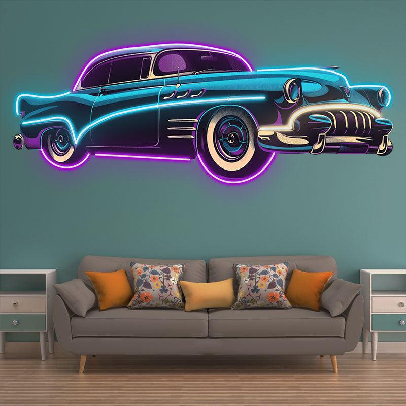 Blue-Purple Classic Supercar LED Neon signs | Creative Car Decoration Lights | Fashion Home & Shop Lighting