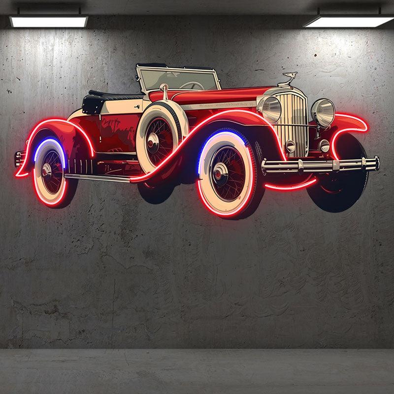 Red Cool Classic Coupe LED Neon signs| Creative Car Decorative Lights | Fashion Home & Shop Lighting