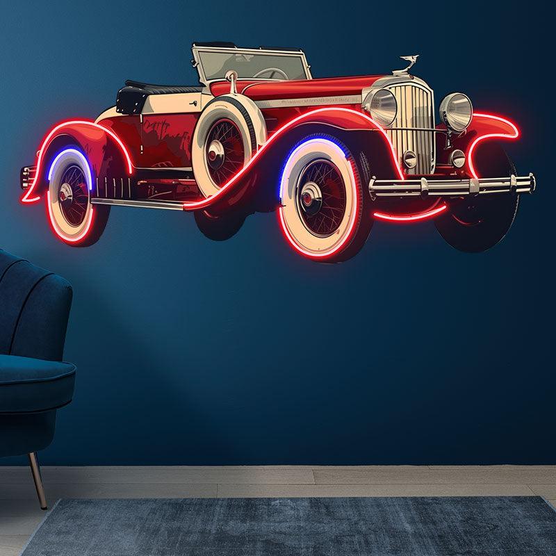 Red Cool Classic Coupe LED Neon signs| Creative Car Decorative Lights | Fashion Home & Shop Lighting
