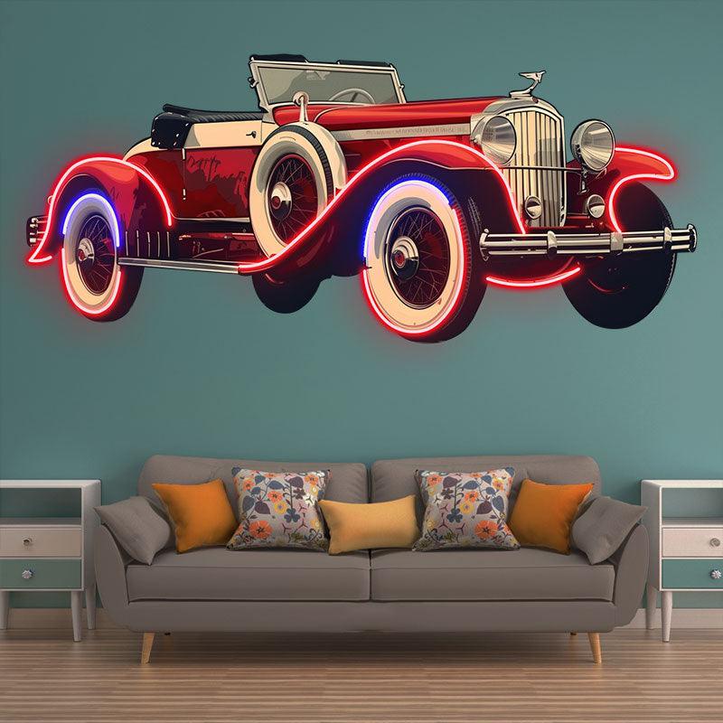 Red Cool Classic Coupe LED Neon signs| Creative Car Decorative Lights | Fashion Home & Shop Lighting