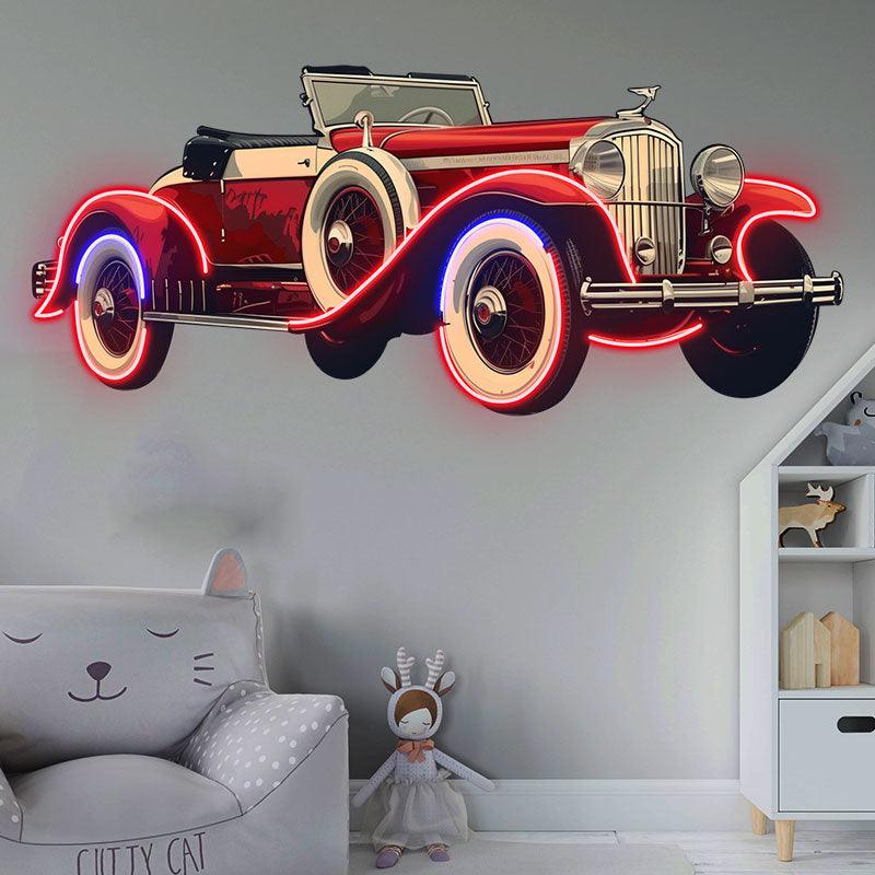 Red Cool Classic Coupe LED Neon signs| Creative Car Decorative Lights | Fashion Home & Shop Lighting