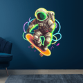 Cool Spaceman Skateboard Jumping LED Neon Lights - Creative Lighting Decoration | Home, Party, Gift