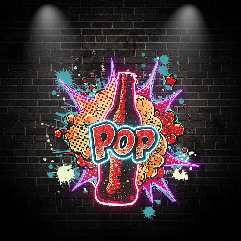 POP Vapor LED Neon signs Lights - Colorful Smoke Background Creative Decoration Lights | Home, Party, Celebration
