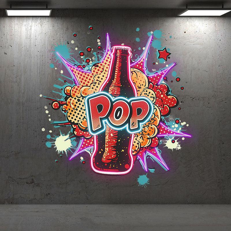 POP Vapor LED Neon signs Lights - Colorful Smoke Background Creative Decoration Lights | Home, Party, Celebration