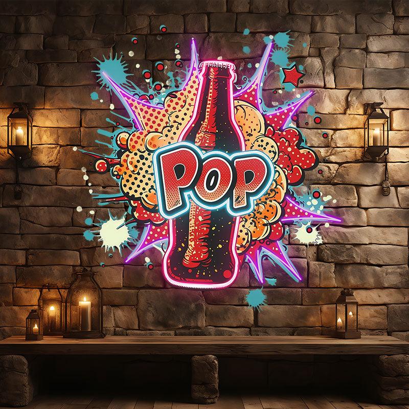 POP Vapor LED Neon signs Lights - Colorful Smoke Background Creative Decoration Lights | Home, Party, Celebration