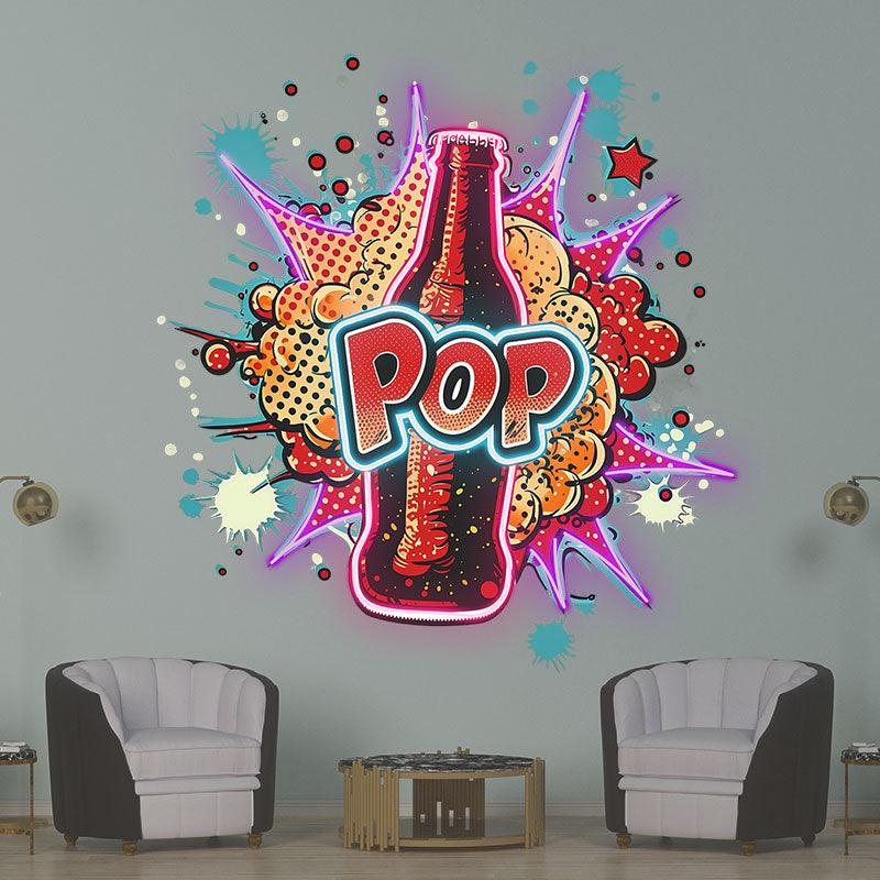 POP Vapor LED Neon signs Lights - Colorful Smoke Background Creative Decoration Lights | Home, Party, Celebration