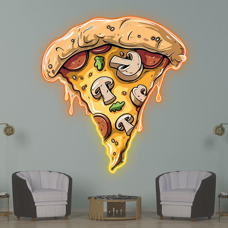 Mushroom Chocolate Vegetable Pizza Neon signs Lights - LED Lights, Creative Home Decor, Fun Party Vibes, Perfect Gifts