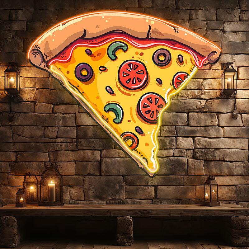Vegetable Cream Pizza Neon sign Lights - LED Lights, Creative Home Decor, Fun Party Vibes, Perfect Gifts