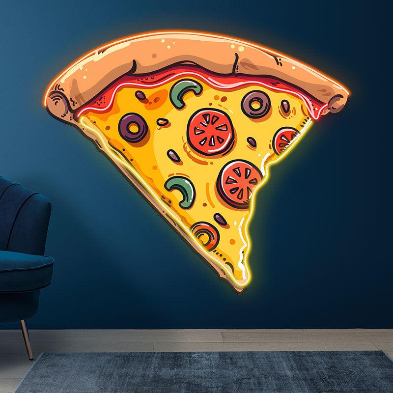 Vegetable Cream Pizza Neon sign Lights - LED Lights, Creative Home Decor, Fun Party Vibes, Perfect Gifts