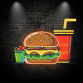 Burger & Coke LED Neon signs Set - Creative Catering Decoration Lights | Home, Restaurant, Party Favors