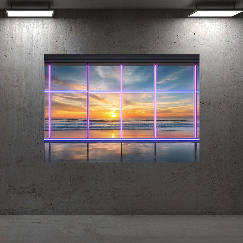 Creative Landscape Painting Neon | LED Wall Decorative Lights | Unique Home Art Lighting | For Bedroom, Living Room, Office Modern Decoration