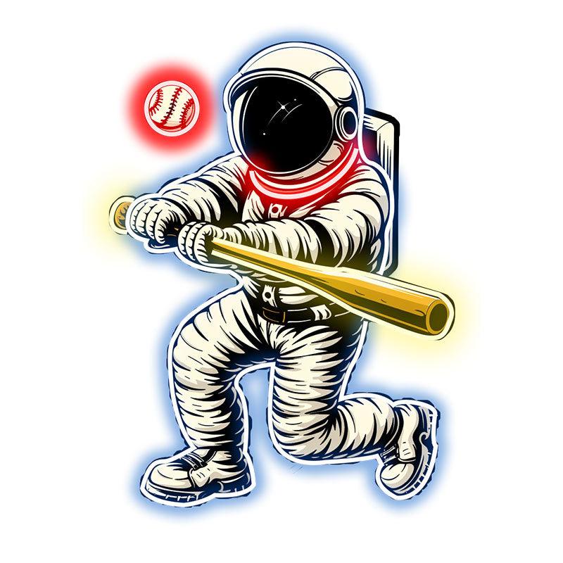 “Astronaut Baseball Neon signs Light - Unique LED Decor for Space Lovers, Perfect Gift for Sports Enthusiasts, Fun and Playful Wall Art