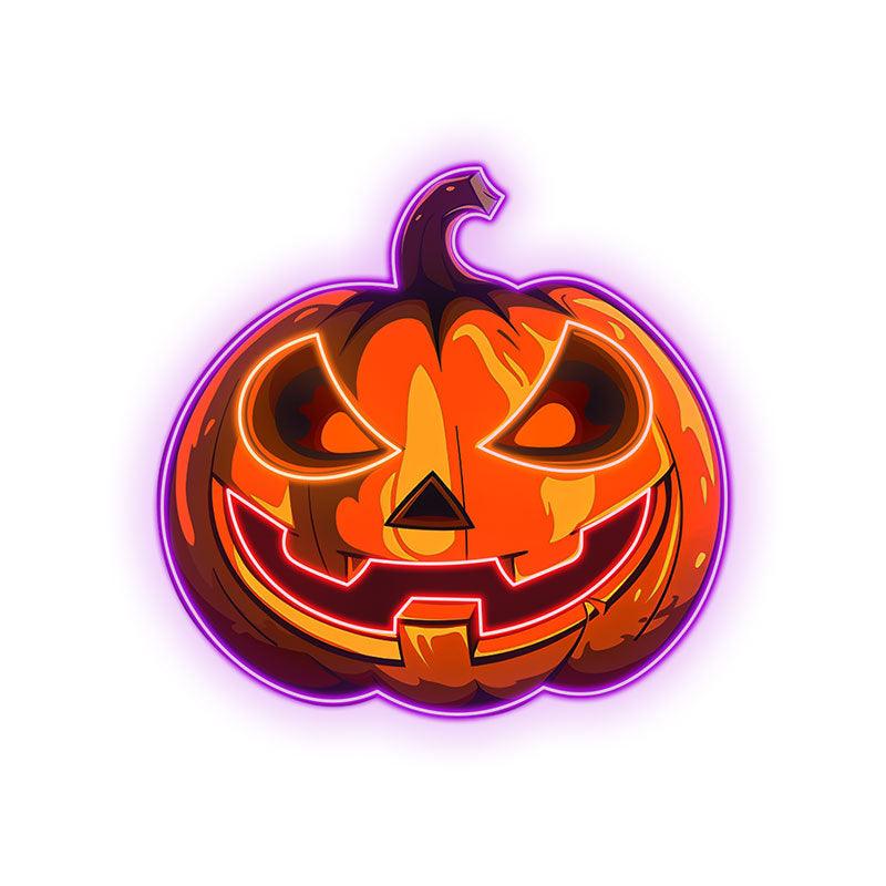 Glowing Pumpkin Neon signs Light | Spooky LED Decoration for Halloween Parties and Home Decor,Cute Pumpkin LED Neon Sign,Festive Atmosphere