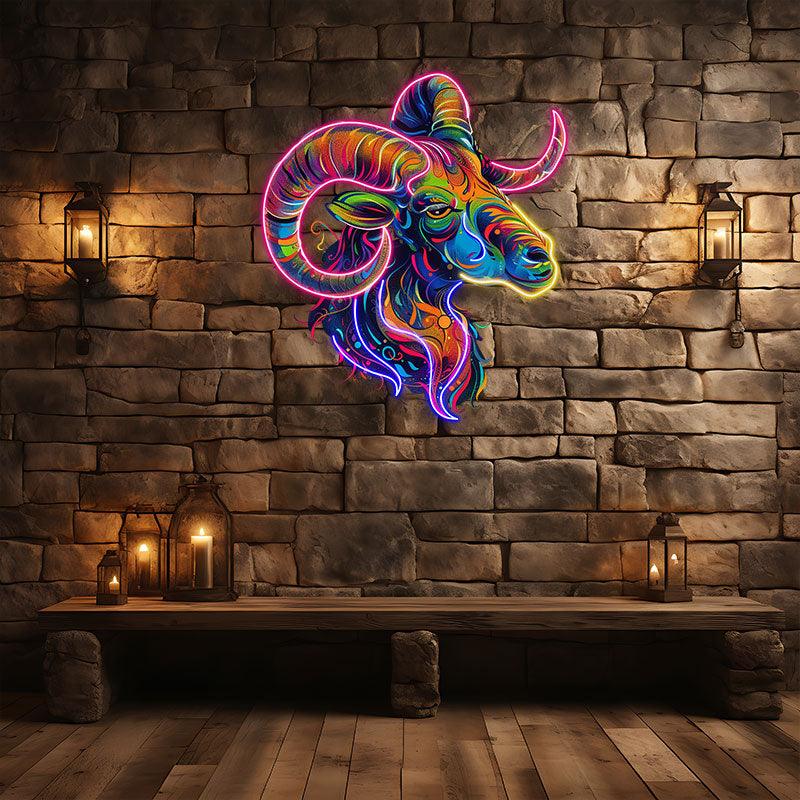 “Aries Neon signs Light - LED Zodiac Sign Decor for Home, Astrology Gift for Aries Lovers, Unique Aries Wall Art”