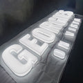Custom Full Lit Logo Alphabet Acrylic Sign Light Up Channel Letters Full Illuminated LED Signages