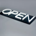 Restaurant Pizza Shop Window Sign LED OPEN Acrylic Letters Door Hanging Neon Signage