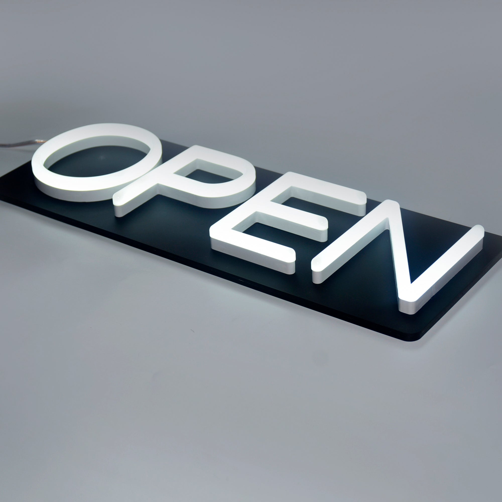 Restaurant Pizza Shop Window Sign LED OPEN Acrylic Letters Door Hanging Neon Signage