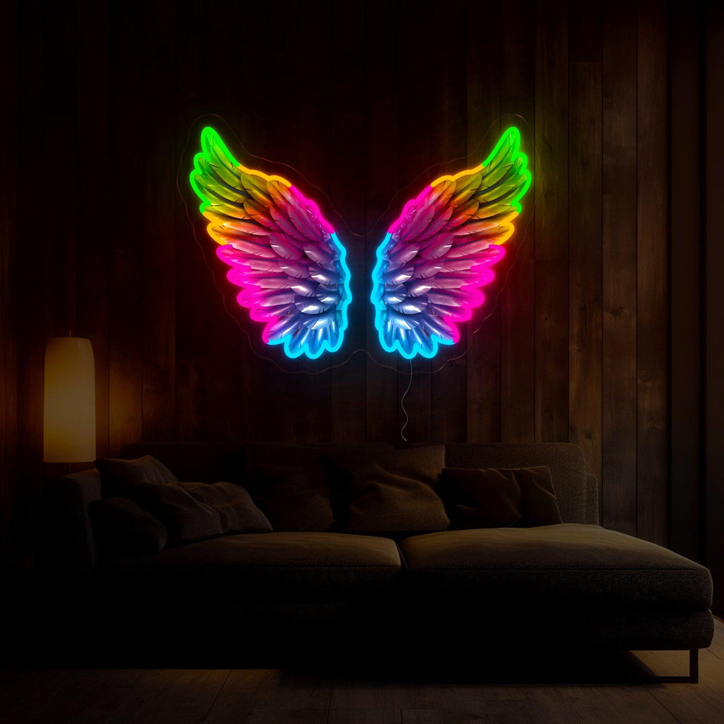 Angel Wings Artwork Led Neon Sign