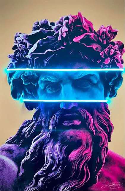 Works of art UV print neon