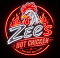 Custom neon sign, 3 feet by 3 feet
