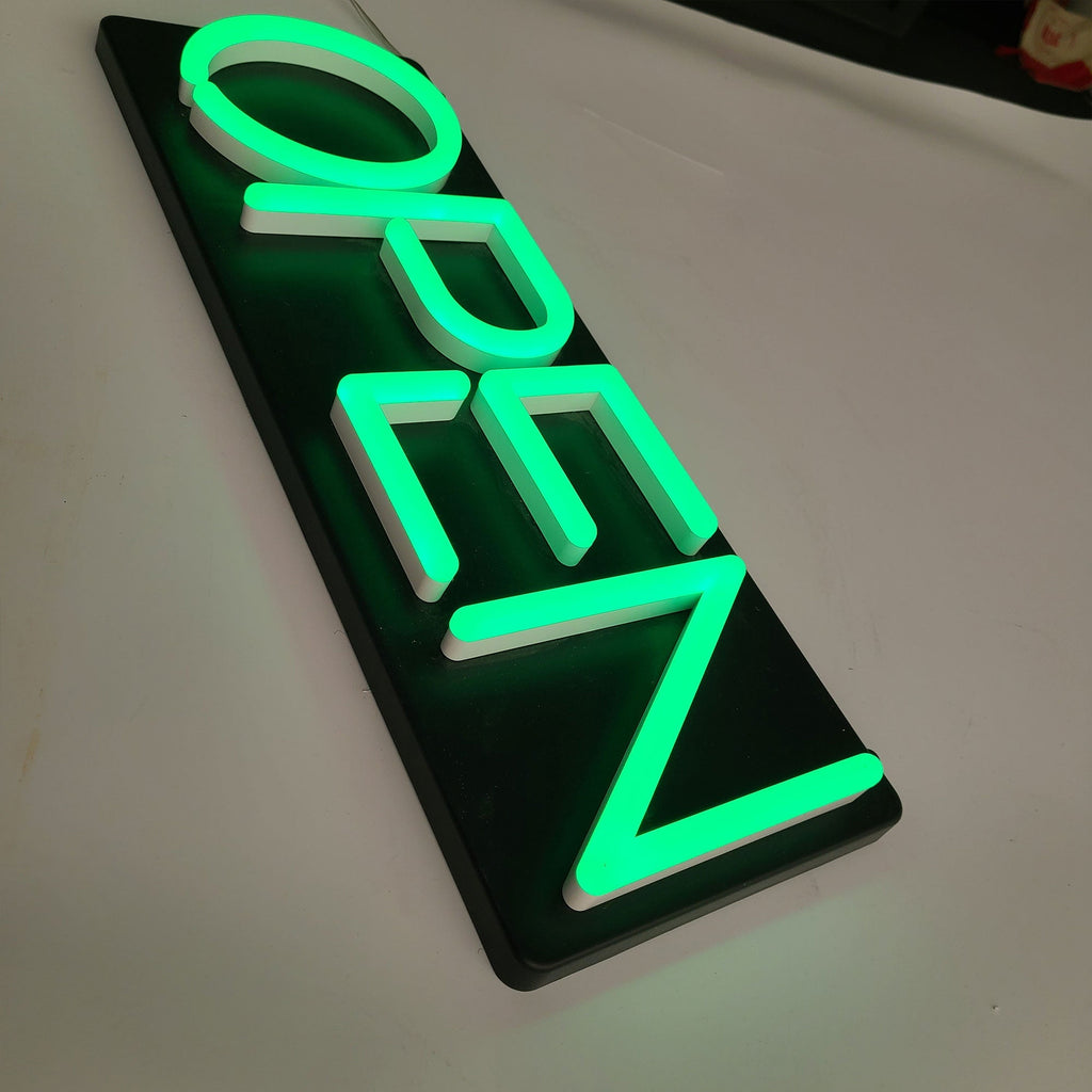Custom Signboard Acrylic Neon Light Led Open Sign Wall Store  Salon Shop Bar Cafe Shop Decor