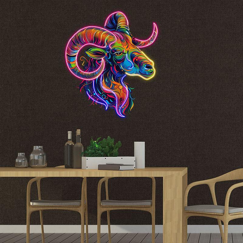 “Aries Neon signs Light - LED Zodiac Sign Decor for Home, Astrology Gift for Aries Lovers, Unique Aries Wall Art”