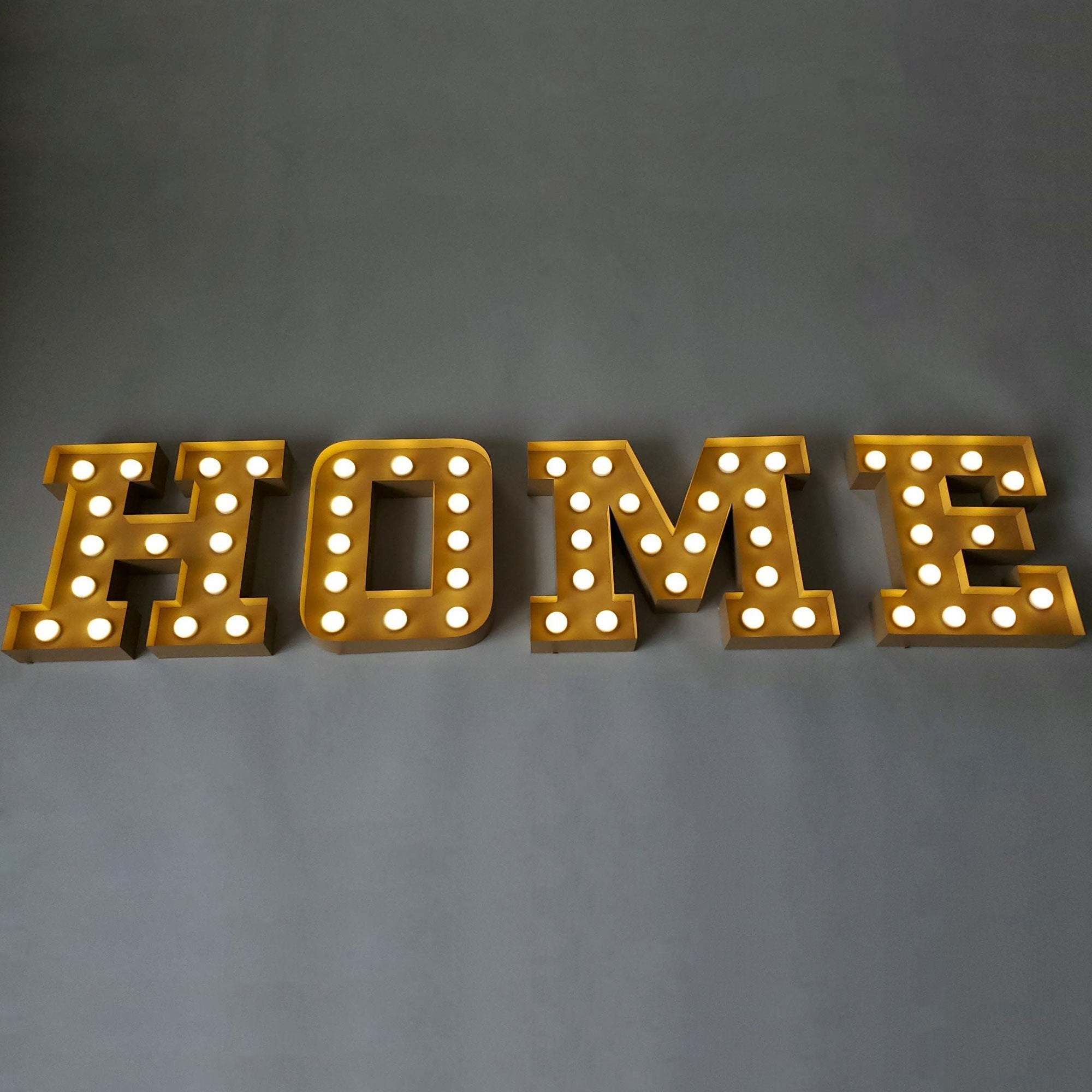 Customized Marquee Letters Sign Party Decoration Led Bulbs Sign Giant Led Letters Numbers