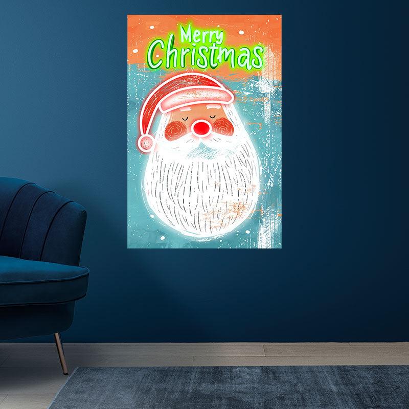 Big White Beard Santa Claus LED Neon signs Lights | Creative Holiday Decoration Lights | Warm Home Christmas Ambiance Lighting