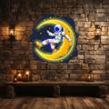 Lunar Explorer: Astronaut on the Moon Neon signs Light - Captivating LED Decor for Space Enthusiast