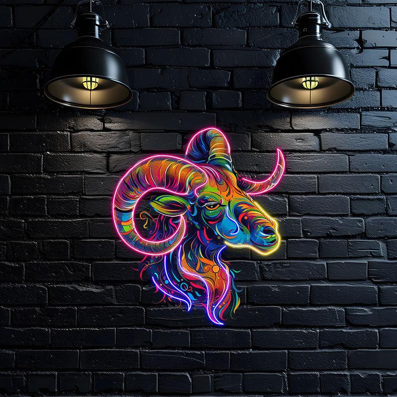 “Aries Neon signs Light - LED Zodiac Sign Decor for Home, Astrology Gift for Aries Lovers, Unique Aries Wall Art”