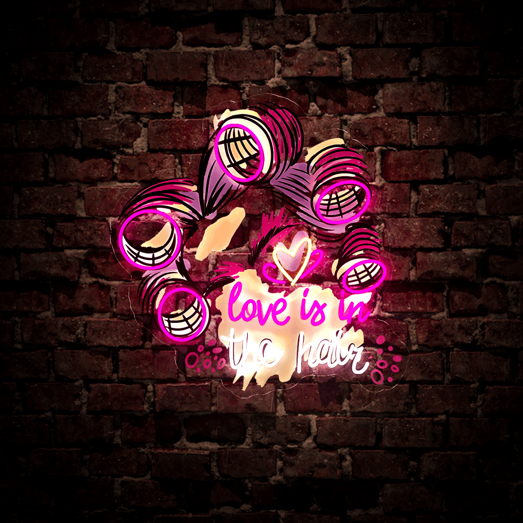 Love is in the Hair Artwork Led Neon Sign