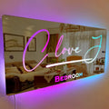 Personalized Name Mirror Sign Optional Templates neon sign