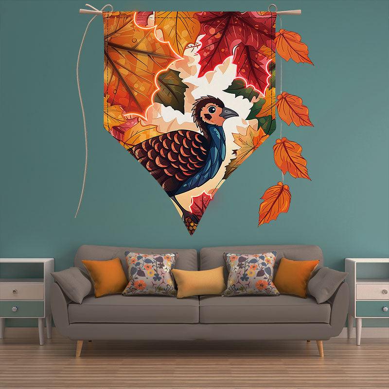 Thanksgiving Tinsel - neon signs Turkey and Maple Blessing Cozy Decoration