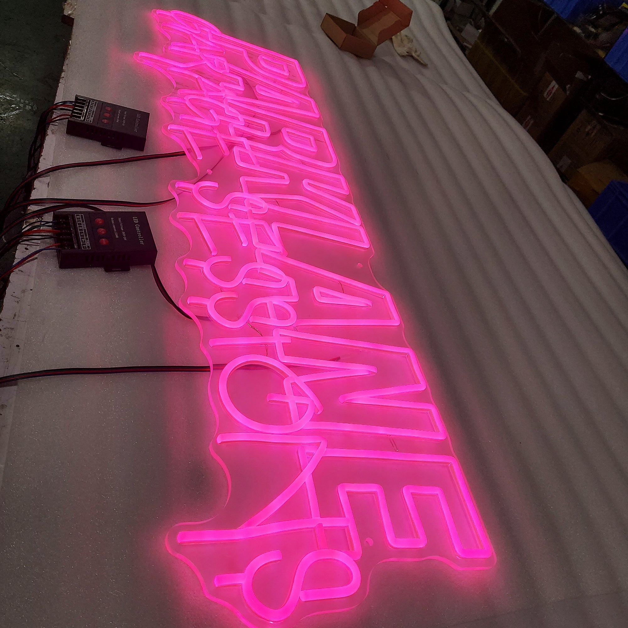 Acrylic LED Neon Sign Wall Mounted Restaurants Bars Shops RGB Neon Signs Christmas Gift Lighted Wedding Decorations