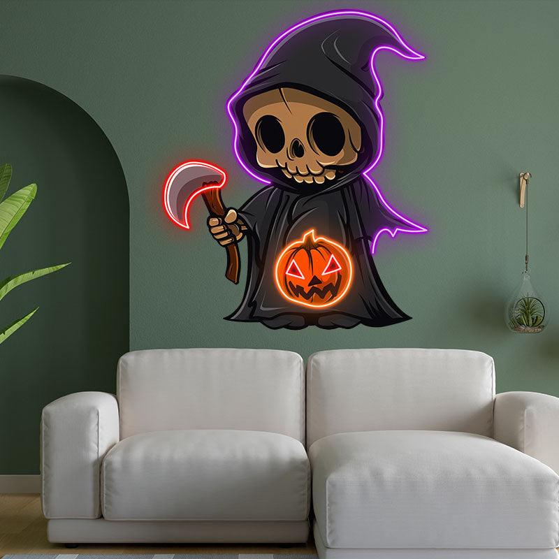 Adorable Halloween Fairy Decoration | Enchanting LED Light neon sign  for Spooky Season | Perfect for Home and Parties