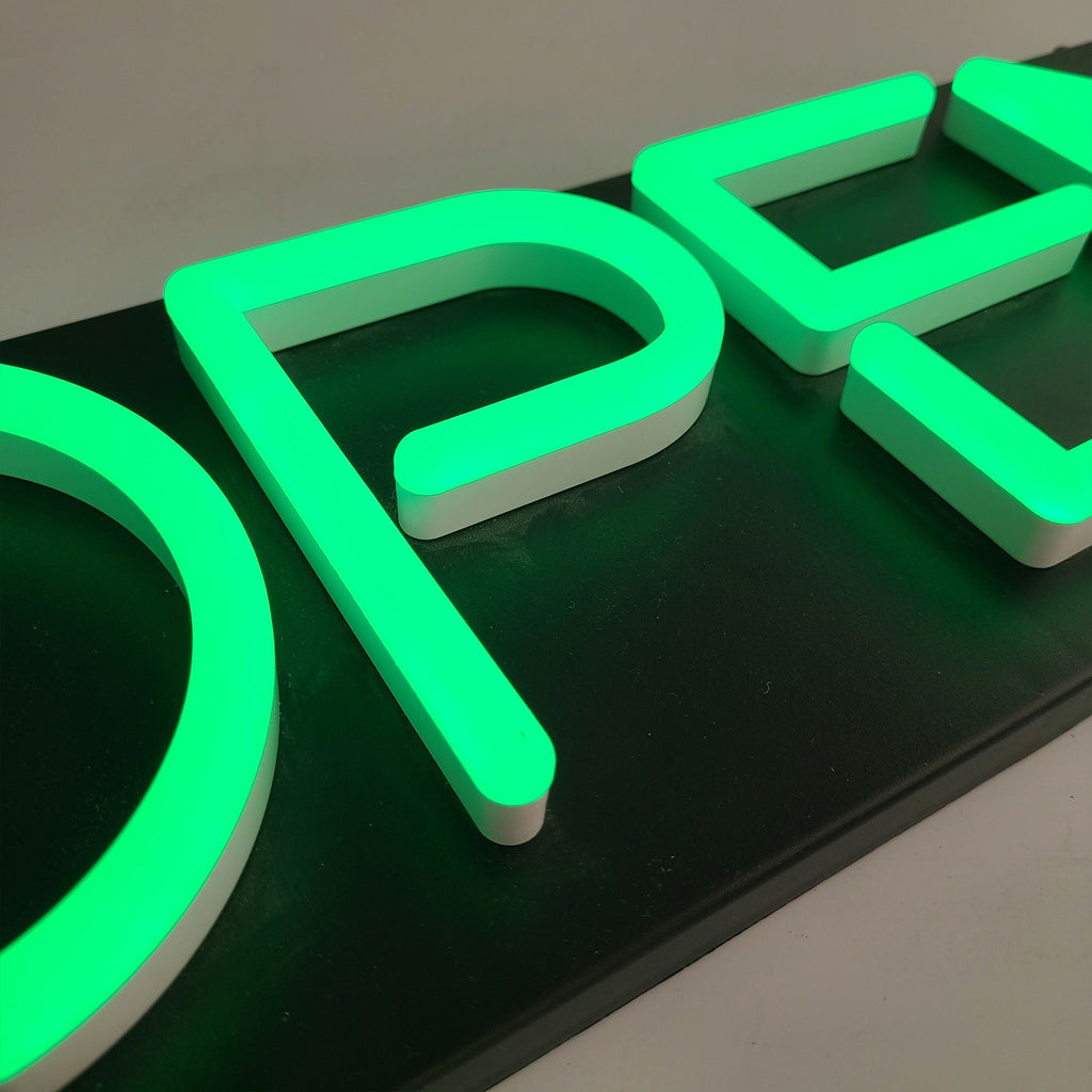 Custom Signboard Acrylic Neon Light Led Open Sign Wall Store  Salon Shop Bar Cafe Shop Decor