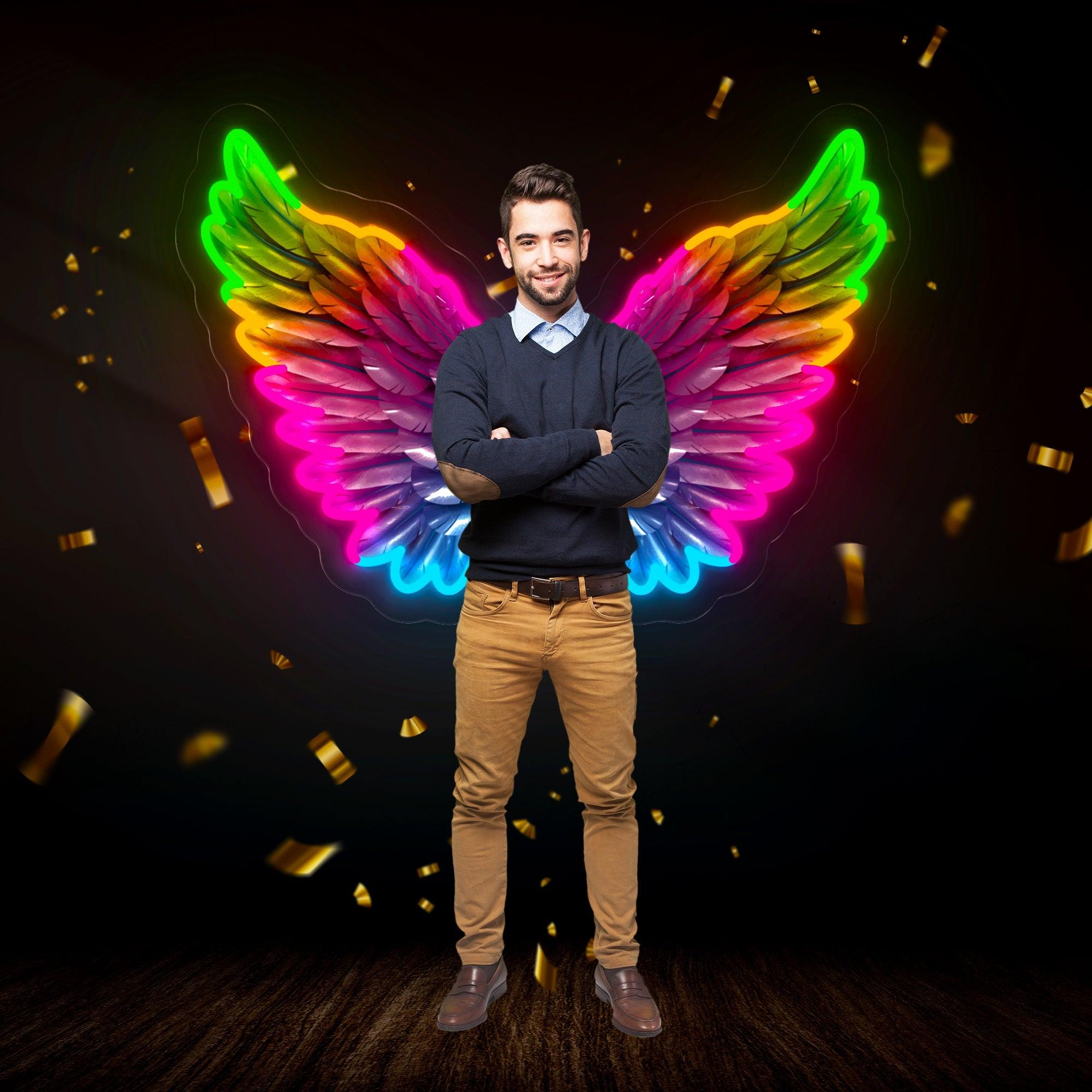 Angel Wings Artwork Led Neon Sign