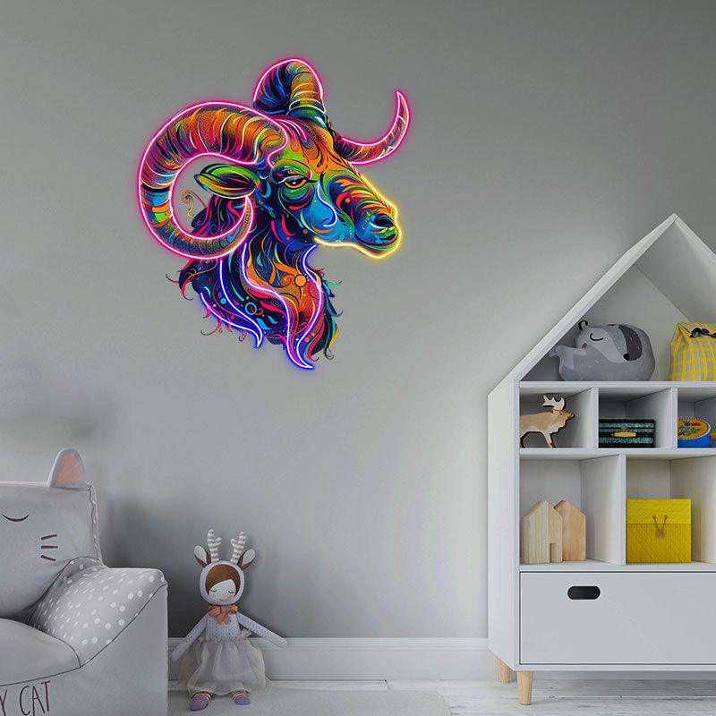 “Aries Neon signs Light - LED Zodiac Sign Decor for Home, Astrology Gift for Aries Lovers, Unique Aries Wall Art”
