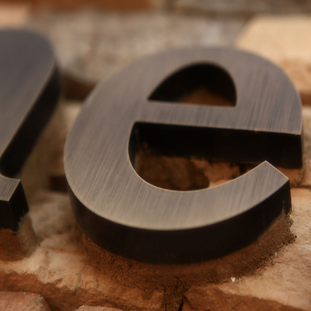 Bronze Fabricated Vintage Signs Alphabet Business Logos Metal Sign Outdoor Letters Signage