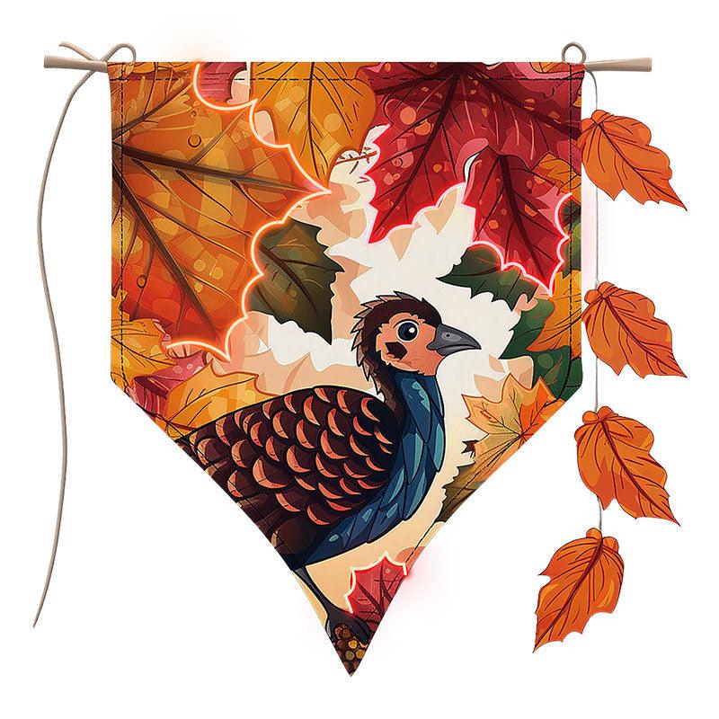 Thanksgiving Tinsel - neon signs Turkey and Maple Blessing Cozy Decoration