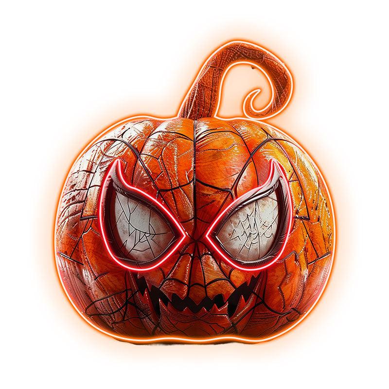 Spider-Man Ripple Pumpkin Light neon signs | Big Eyes Grinning Emoji LED Decoration Light | Creative Halloween Home Lighting